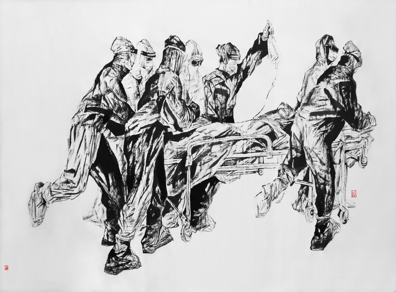 殷会利教授创作《战"疫"》讴歌战斗在疫区前线的最美中国人